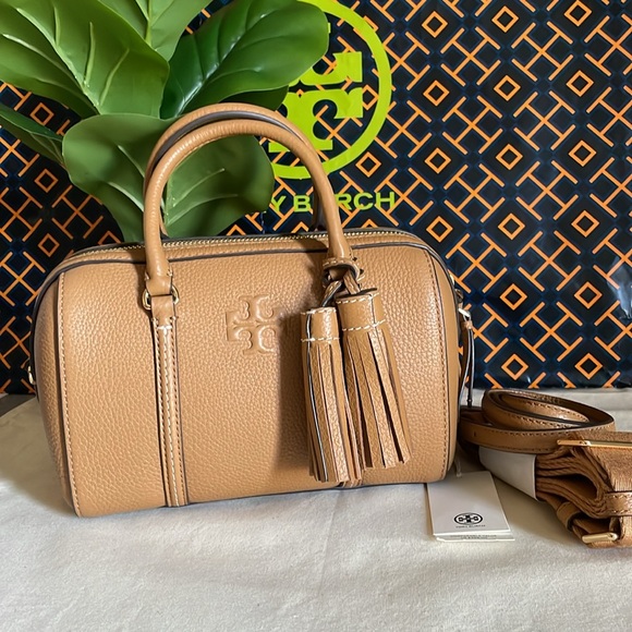 New✨ tory burch thea mini satchel (brown) crossbody shoulder bag 146449 - Picture 2 of 14